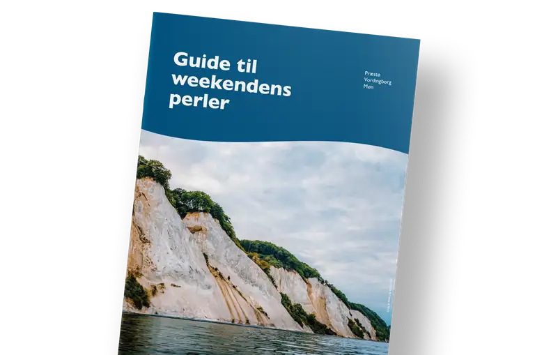 Et billede at brochuren Guide til weekendens perler