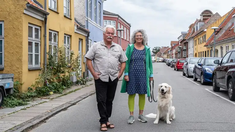 Dorte og Jesper på gaden i Præstø